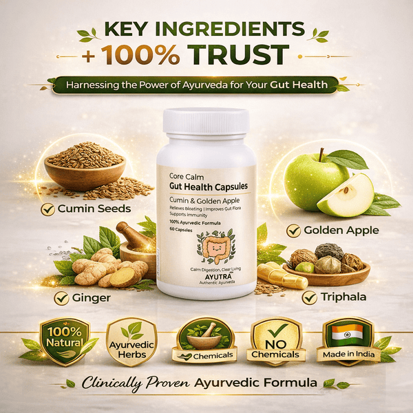 Ayutra's CoreCalm – Ayurvedic Gut Health Capsules (60 Capsules) - AyutraAyutra's CoreCalm – Ayurvedic Gut Health Capsules
