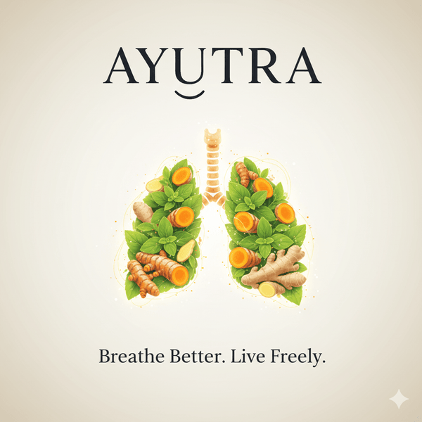 Breathe & Digest Combo – Ayurvedic Lung + Gut Health (120 Capsules) - Ayutra